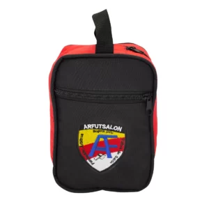 Portaseo Negro Rojo Frente 1a
