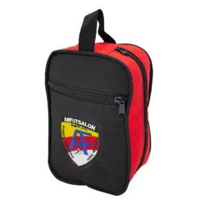 Portaseo Negro Rojo Lateral 2a